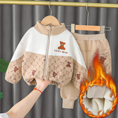 Set casual pentru copii de hanorac si lenjerie intima cu broderie