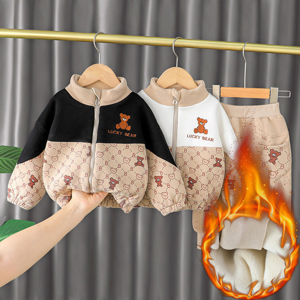 Παιδικό casual σετ φούτερ και εσώρουχο με κέντημα