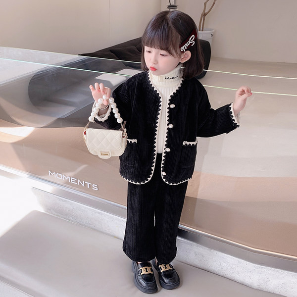 Παιδικό σετ παλτό και παντελόνι για κορίτσια