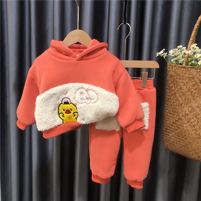 Őszi-téli blúz szett kapucnival és fehérneművel lányoknak