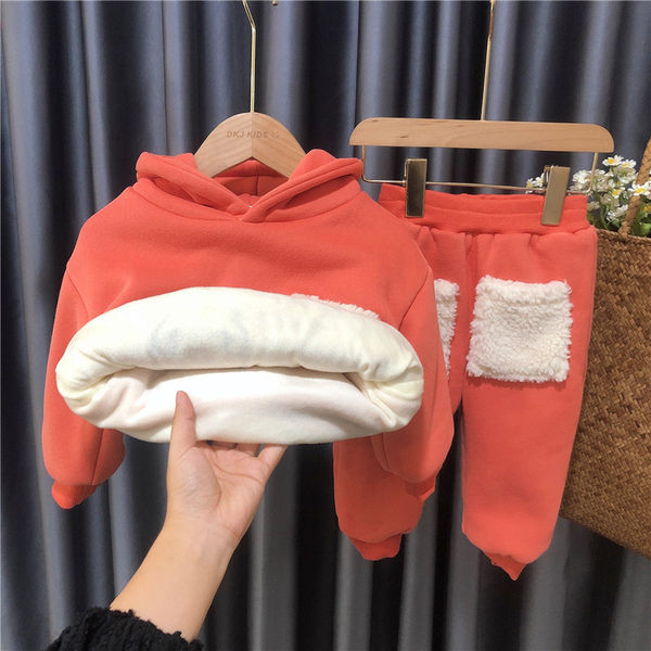 Őszi-téli blúz szett kapucnival és fehérneművel lányoknak