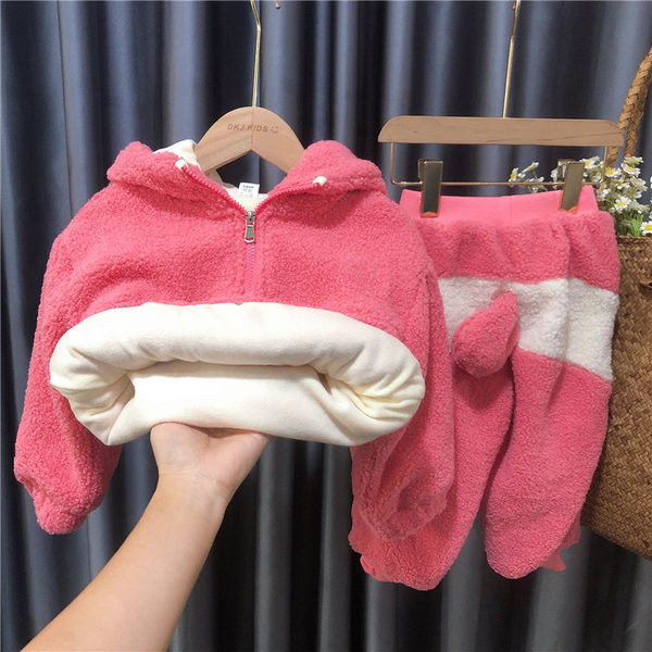 Χειμερινό παιδικό σετ με ζεστή φόδρα σε δύο μέρη