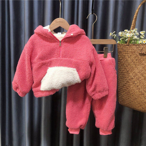 Χειμερινό παιδικό σετ με ζεστή φόδρα σε δύο μέρη