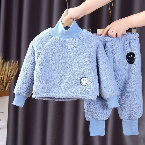 Set casual pentru copii de bluza si pantaloni cu broderie