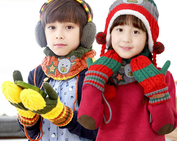 Παιδικά χειμωνιάτικα γάντια σε πολλά χρώματα