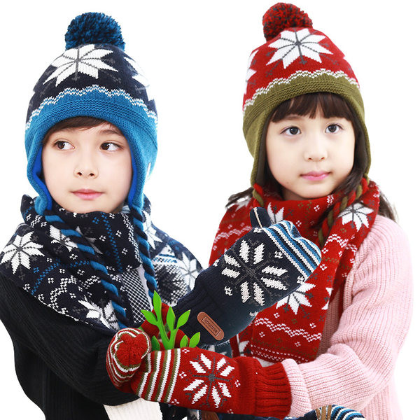 Dječje pletene rukavice - dva modela