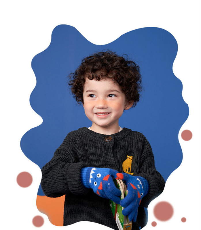 Παιδικά γάντια για αγόρια και κορίτσια με εφαρμογές