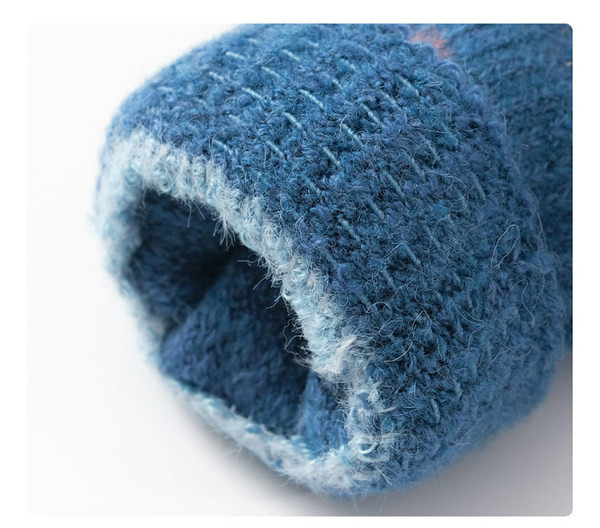 Παιδικά χειμωνιάτικα γάντια για κορίτσια με απλικέ και κέντημα