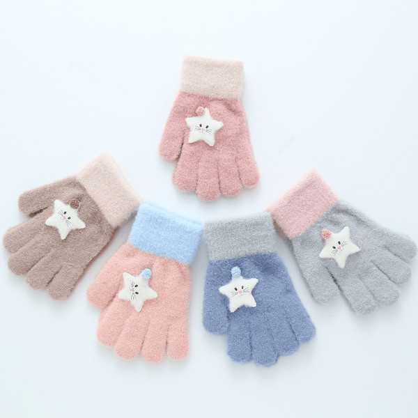 Νέο μοντέλο χειμερινά παιδικά γάντια για κορίτσια