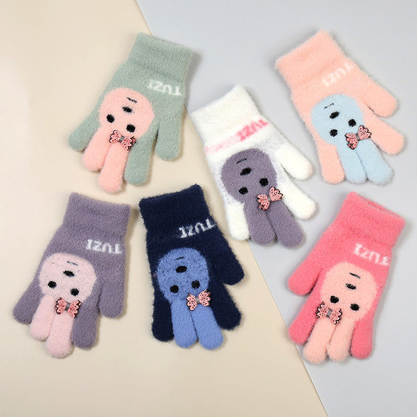 Χειμερινά παιδικά γάντια σε έξι χρώματα