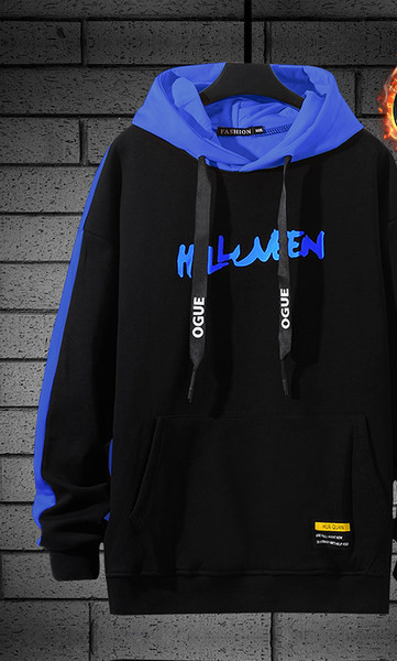 Ανδρικό φούτερ με κουκούλα και απλικέ