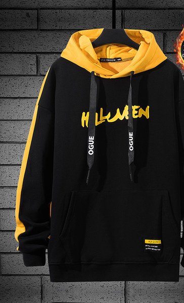 Ανδρικό φούτερ με κουκούλα και απλικέ