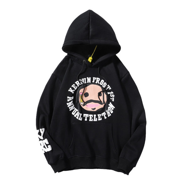 Φαρδύ καθημερινό φούτερ με απλικέ χρώματος