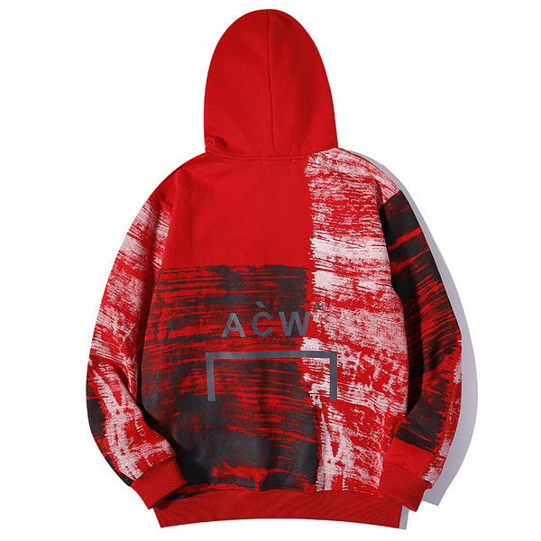 Ανδρικό μοντέρνο φούτερ με κουκούλα και τσέπη