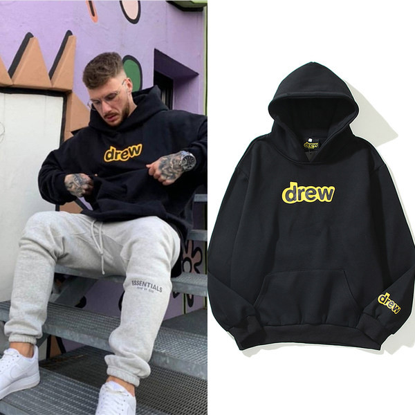 Férfi pulóver kapucnival és felirattal több színben