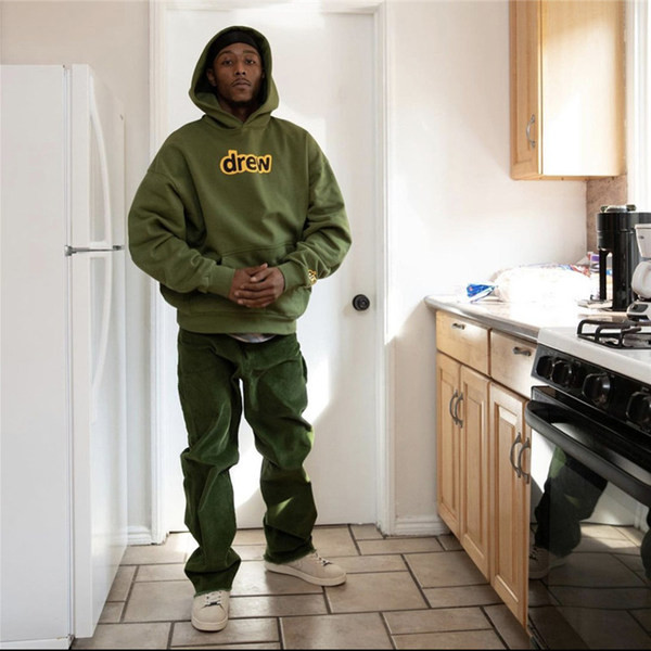 Férfi pulóver kapucnival és felirattal több színben