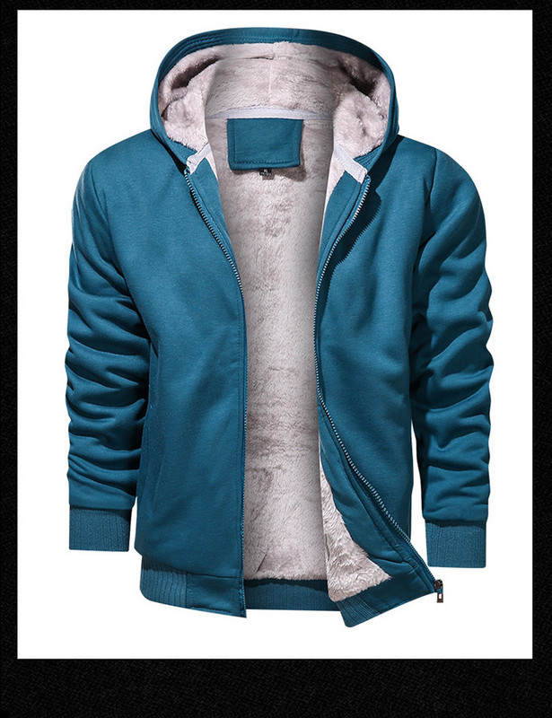 Καθημερινό ανδρικό φούτερ με κούμπωμα και κουκούλα