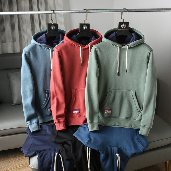 Καθημερινό φούτερ με κουκούλα και τσέπη - για άνδρες