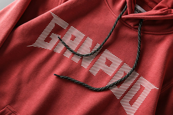 Ανδρικό καθημερινό φούτερ με κουκούλα και επιγραφή - τρία χρώματα