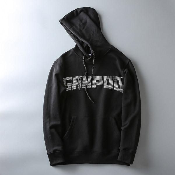 Ανδρικό καθημερινό φούτερ με κουκούλα και επιγραφή - τρία χρώματα