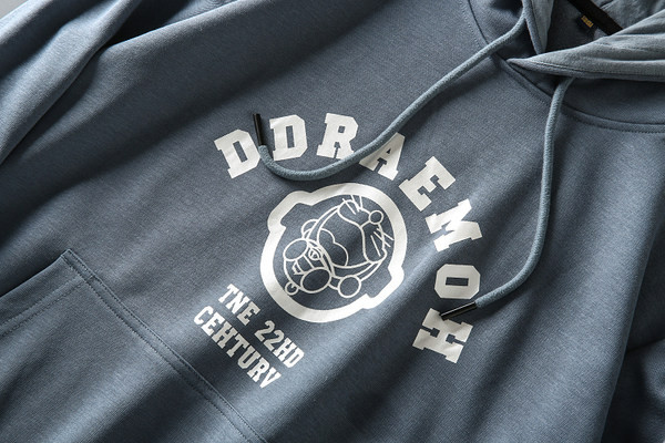 Hanorac casual pentru bărbați cu imprimeu și glugă