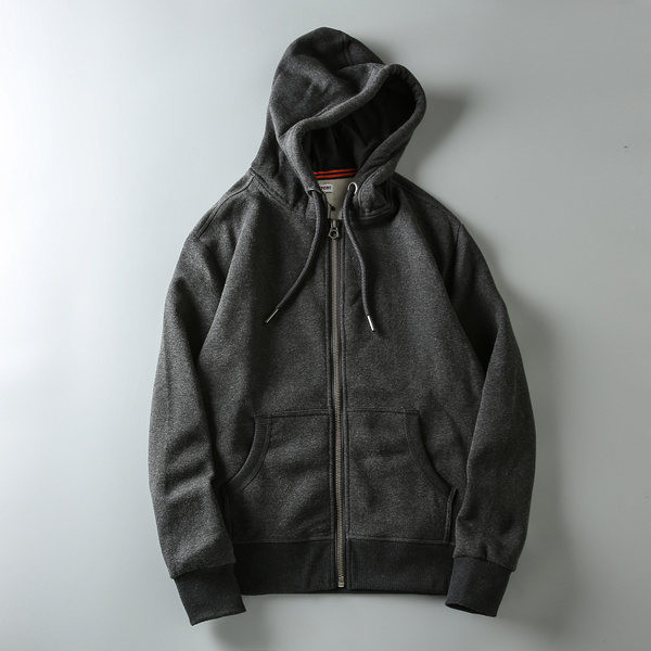 Alkalmi férfi pulóver kapucnival és cipzárral