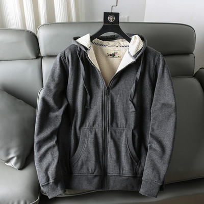 Hanorac casual pentru bărbați, cu căptușeală caldă și glugă