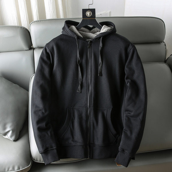Hanorac casual pentru bărbați, cu căptușeală caldă și glugă
