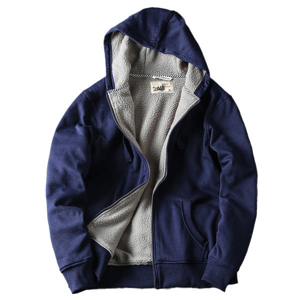 Hanorac casual pentru bărbați, cu căptușeală caldă și glugă