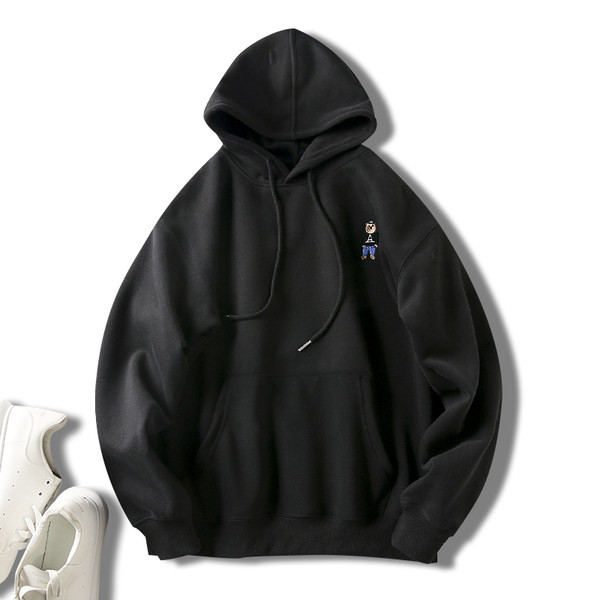 Ανδρικό φούτερ με κουκούλα και κέντημα