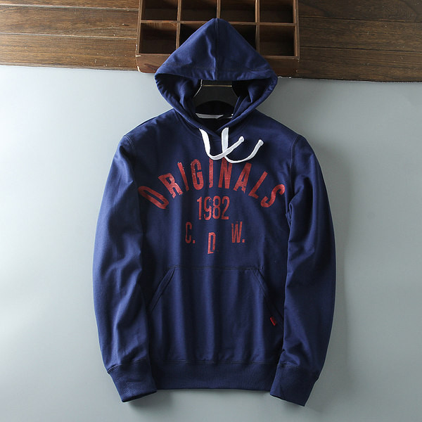 Férfi pulóver kapucnival és felirattal - két színben