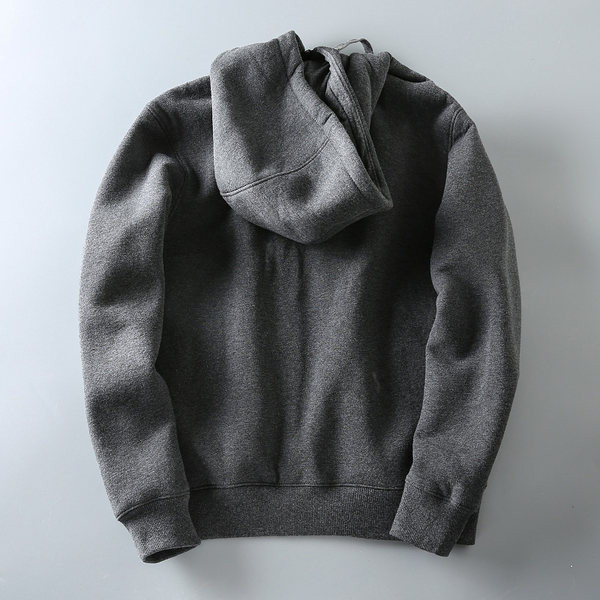 Hanorac elegant pentru bărbați, cu glugă și fermoar