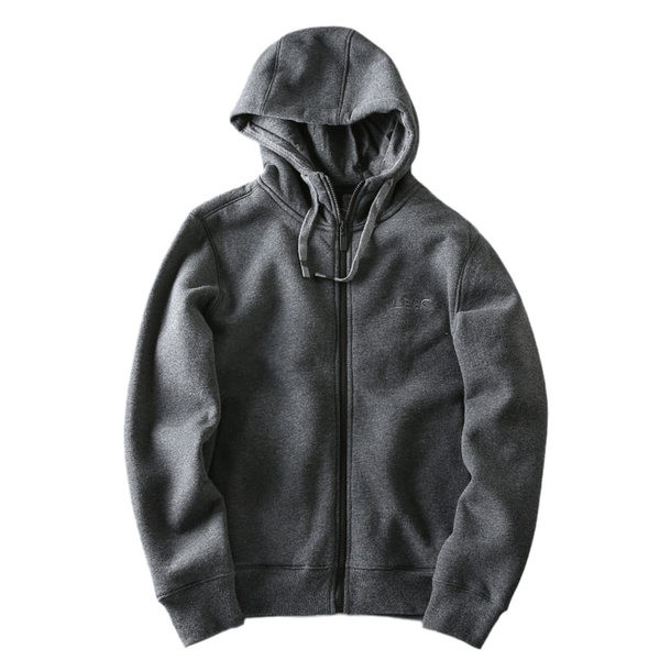 Hanorac elegant pentru bărbați, cu glugă și fermoar