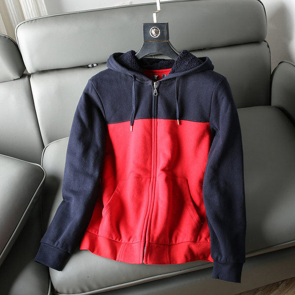 Új modell férfi pulóver meleg béléssel és kapucnival