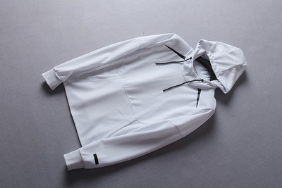 Hanorac casual barbatesc cu gluga si cravate model uni