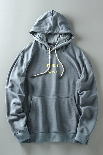 Ανδρικό φούτερ με τσέπη και επιγραφή