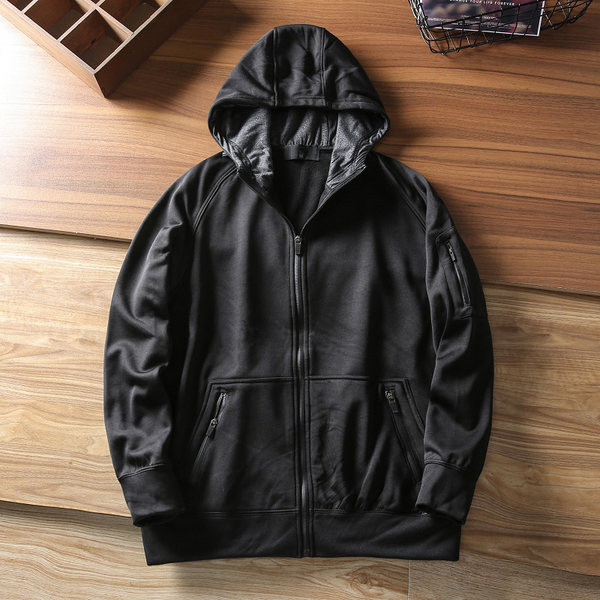 Hanorac sport pentru bărbați cu glugă și fermoar