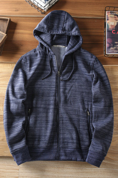 Új modell férfi pulóver kapucnival és cipzárral