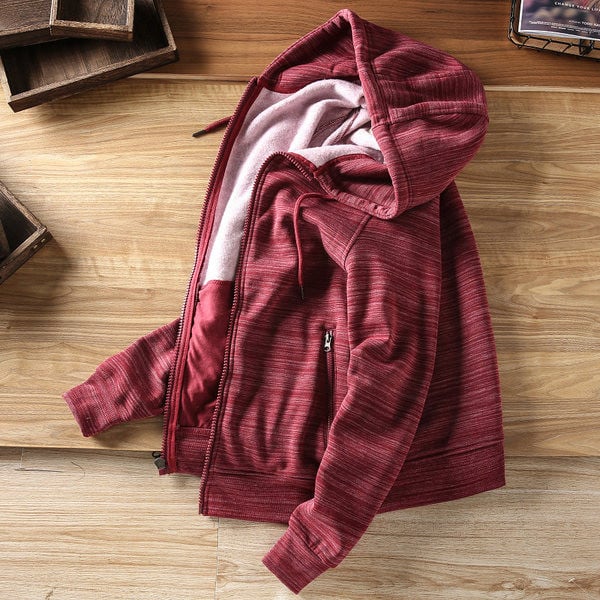 Új modell férfi pulóver kapucnival és cipzárral