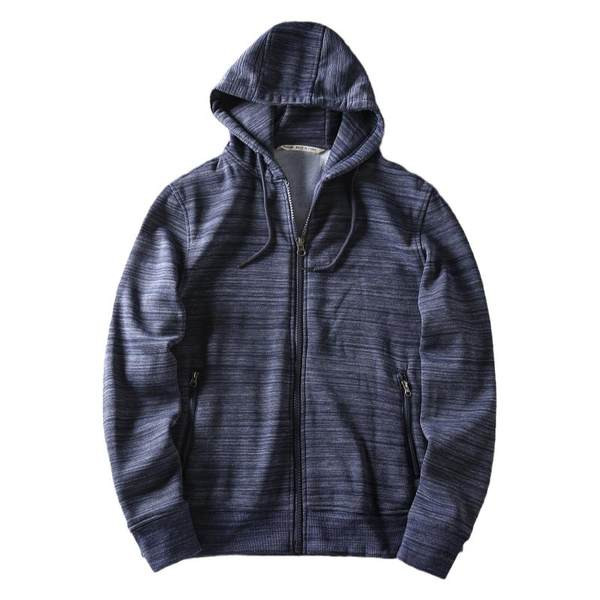 Új modell férfi pulóver kapucnival és cipzárral