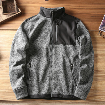 Férfi napi pulóver három színben cipzárral