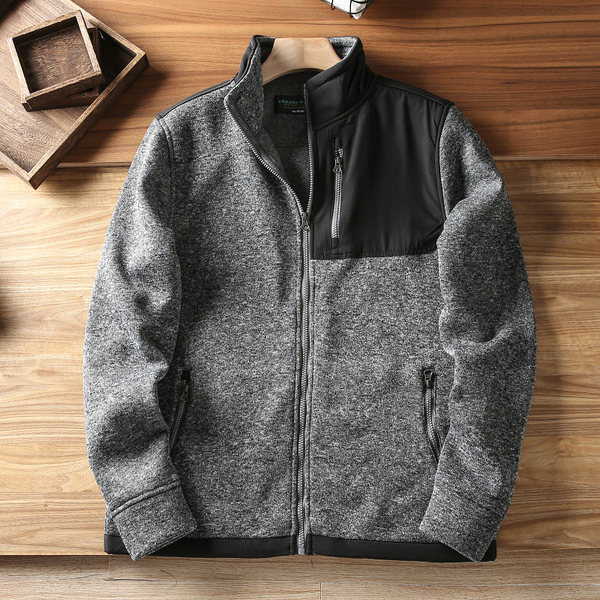 Férfi napi pulóver három színben cipzárral