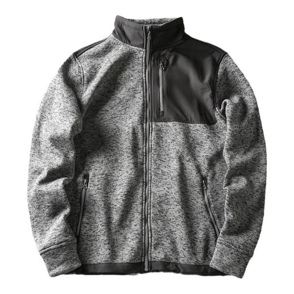 Férfi napi pulóver három színben cipzárral