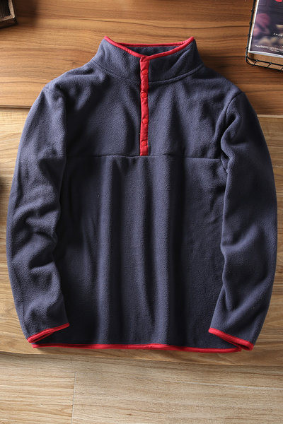 Ανδρικό φούτερ polar φθινοπώρου-χειμώνα με φερμουάρ