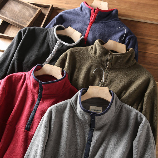 Ανδρικό φούτερ polar φθινοπώρου-χειμώνα με φερμουάρ