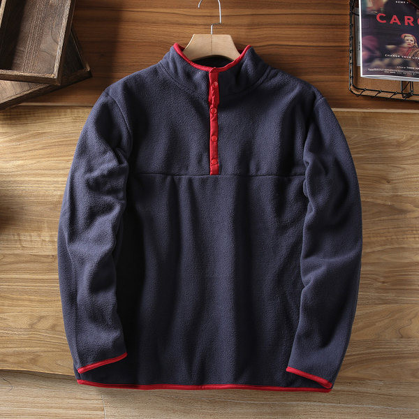 Ανδρικό φούτερ polar φθινοπώρου-χειμώνα με φερμουάρ