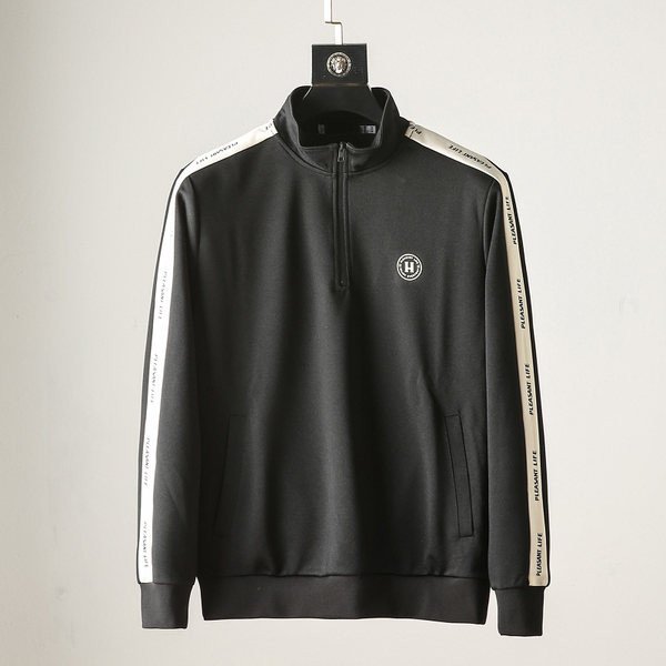 Jesensko-zimski sweatshirt s rubovima i natpisima