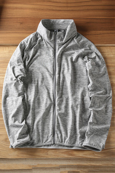 Hanorac casual barbatesc cu guler jos si fermoar