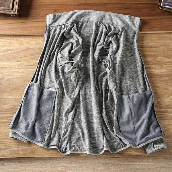 Hanorac casual barbatesc cu guler jos si fermoar