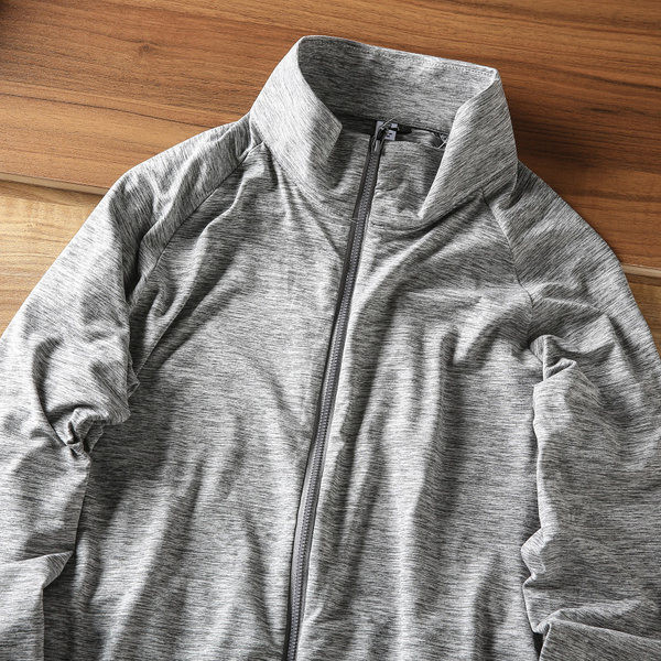 Hanorac casual barbatesc cu guler jos si fermoar